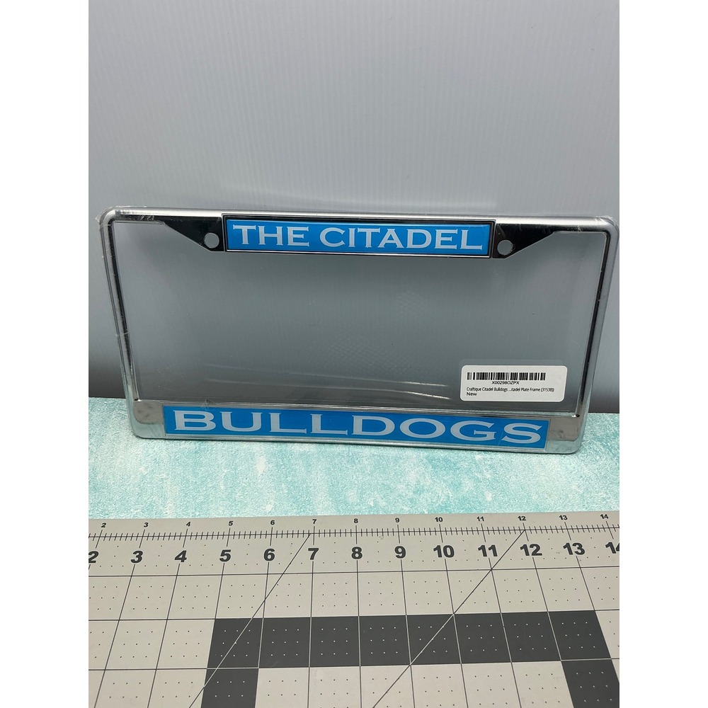 The Citadel Bulldogs Chrome License‎ Plate Frame Official School Gear